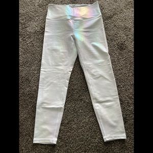 Zyia white unicorn luxe leggings